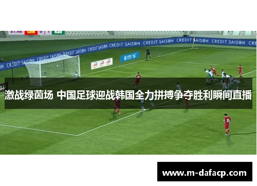 激战绿茵场 中国足球迎战韩国全力拼搏争夺胜利瞬间直播